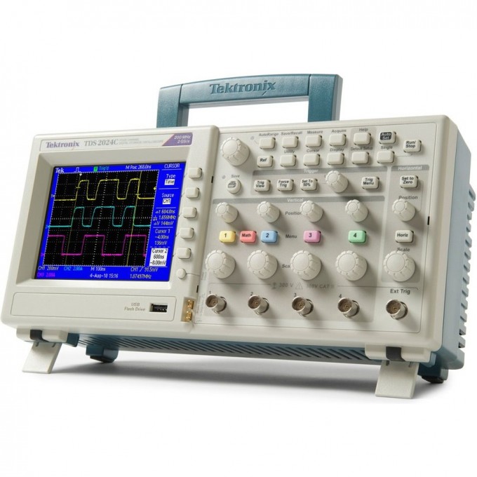 Цифровой осциллограф TEKTRONIX четырехканальный 200 МГц TDS2024C
