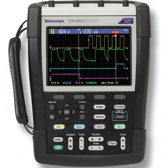 Цифровой осциллограф-мультиметр TEKTRONIX четырехканальный с полосой пропускания 200 МГц THS3024 Цифровой осциллограф-мультиметр TEKTRONIX четырехканальный с полосой пропускания 200 МГц THS3024